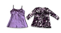 (FV-2584) Y2K Purple & Plum Aesthetic Chic Tops Bu..