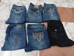 Y2k Embellished and Embroidered Jeans