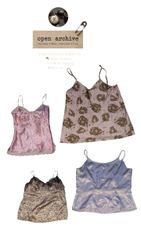 Y2K Vintage Satin & Lace Cami Tops – Bundle of 22