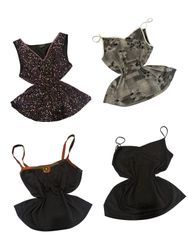 Y2K Grey Checkered Floral Cami Tops-ST-195