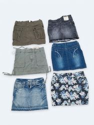 Denim mini skirts (B-18)