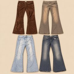 Y2K Vintage Flared Denim Collection