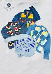 UPCYCLED Denim Patchwork & Poncho Jackets - EVR048..