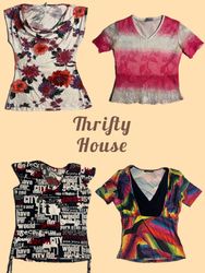 Y2K Colorful Retro Girl Blouses(TH/902)
