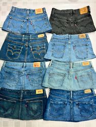 730 Upcycled Ladies Levi's Mini Skirts