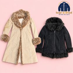 Vintage Winter afghan Coats & Gilets
