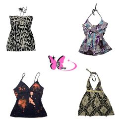 Printed and Lace Trim Camisoles (IB-048)