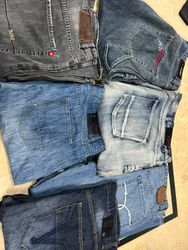 Men denim jorts and jeans
