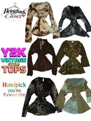 Y2K Vintage Long Sleeve Tops | Retro 90s 2000s Thr..