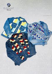 UPCYCLED Denim Patchwork & Poncho Jackets - EVR048..