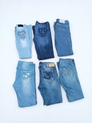 Wholesale Y2K Floral & Embroidered Pocket Jeans Lo..