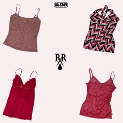 Y2K Baby In Pink Cami Tops (AA-1349)