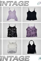 Women's Y2K Vintage Tops Bundle - Mixed Sizes.  12..