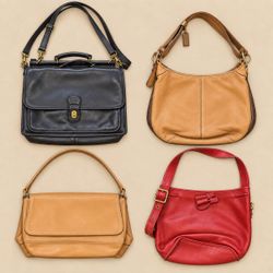 Y2k Classic Coach Leather Bags