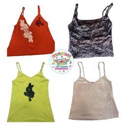Beaded Floral & Crushed Velvet Cami Tops Edit | VR..