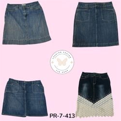 Women’s Y2K Denim Midi Skirt – Vintage Casual Ever..
