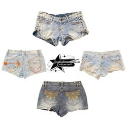 Y2k Paris Hilton Era Girl Denim Shorts B2F-227