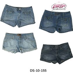 Y2K denim mini Shorts(DS-10-155)