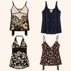 Y2k Pattern Play Tops