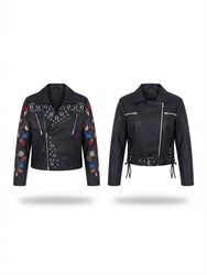 (FV-2762)     Y2K Leather Biker Jacket Wholesale B..