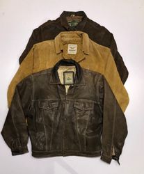 Vintage jeans style leather jackets vid 113