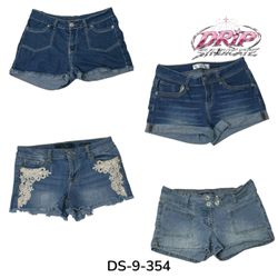 Cute Low Rise Y2K Denim Mini Shorts (DS-9-354)