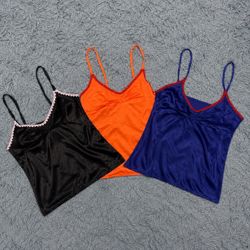 Upcycled Satin Cami Tops