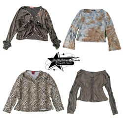 Y2k Nature Vibe Full Sleeve Top B2F-027
