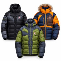 Black yak puffer jackets 6 pcs