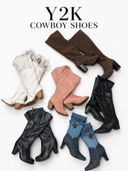 Y2k cowboy boots