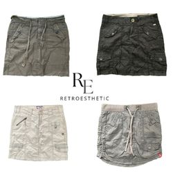 Y2K Unique Corduroy Mini Skirts RE-3797