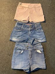 Upcycled Denim Shorts — 0043
