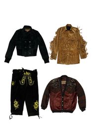 15pcs Vintage Original Suede Coats & Jackets Mix!