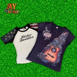 A.Y440 Harley Davidson baby tees