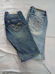 CR12697 Vintage Rock Revival Flare and Straight Je..