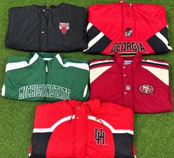 NHL NBA NFL pro sports quilted jackets