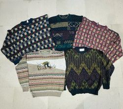 Suéteres estampados étnicos