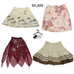 Assorted Women's Patterned and Embroidered Skirts