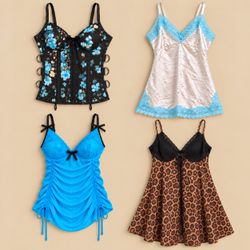 Y2k Bombshell Lingerie Cami Bundle