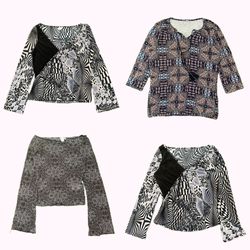 Y2k Women Printed Blouses Selection B2F-346