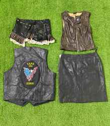 Yv1262 Leather Waistcoats and Skirts Bundle 10P