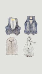 Dobler Denim Waistcoats and Tops Lot