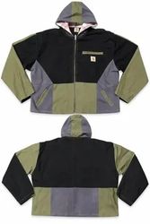 CR01453 Upcycled Carhartt Colourblock Hooded Jacke..