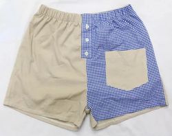CR02024 Upcycled Gingham Patchwork Boxershorts