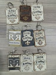 HD1565 Upcycled Rock Revival Key Chains