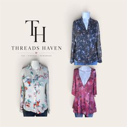 THB00036 Y2K Mesh Sleeves Blouses – Embroidery Vin..