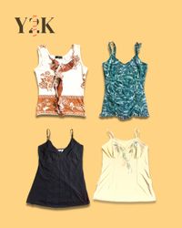 Y2K Boho Fairycore Sleeveless Tops Bundle (Yv-862)