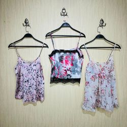 Floral Mix Tops – Cami & Satin Cami Collection (Y-..