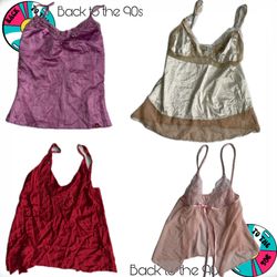Femme Fatale: silk cami tops-032
