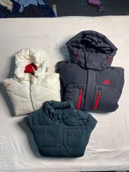 Mix branded puffer jacket